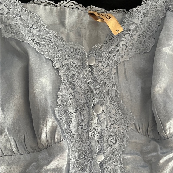 Shyanne Sky Blue Lace Camisole - Picture 4 of 5